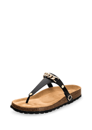 Gold Chain - Casual Cork Black