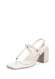 Block Heel Mid Crema