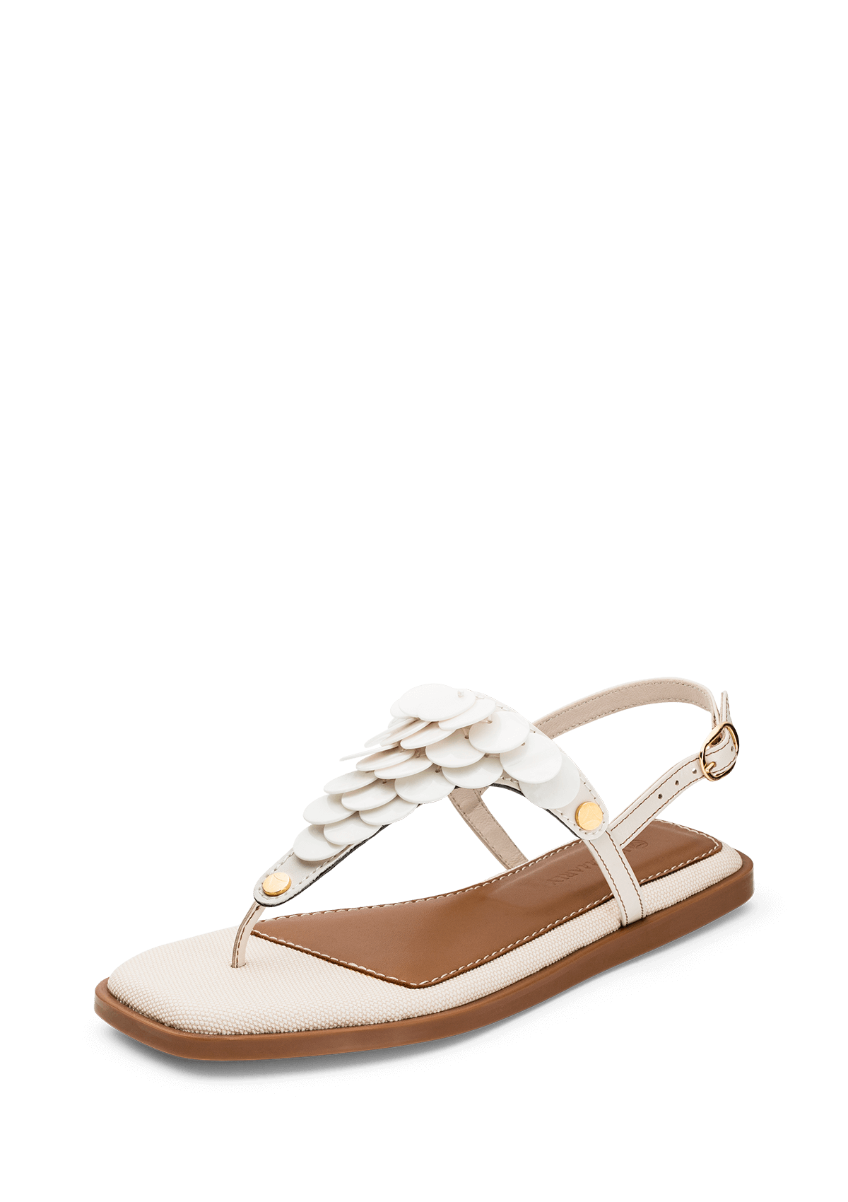 Shiny Plate - Chic Canvas Crema-Cognac