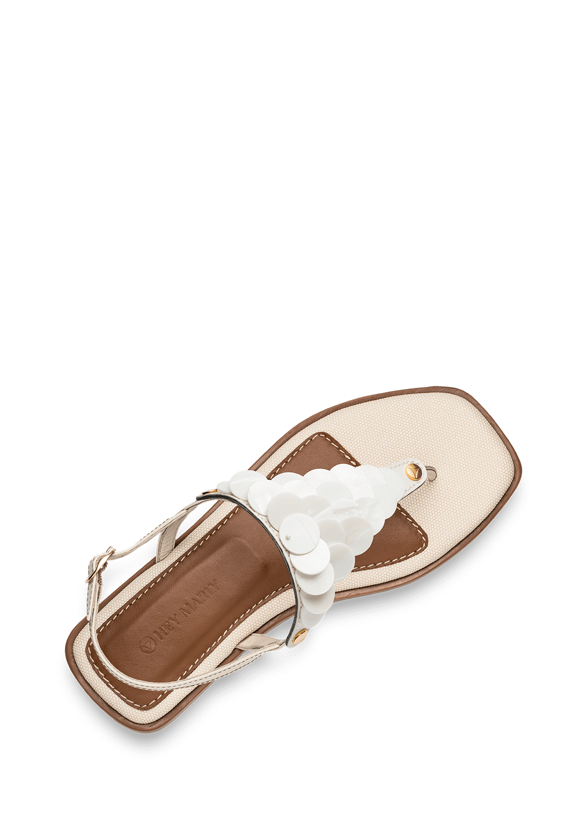 Shiny Plate - Chic Canvas Crema-Cognac