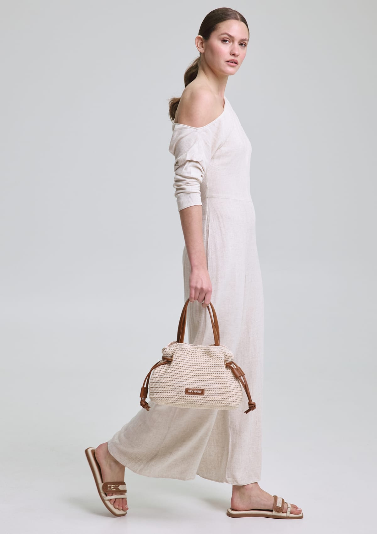 Urban Summer - Chic Canvas Crema-Cognac