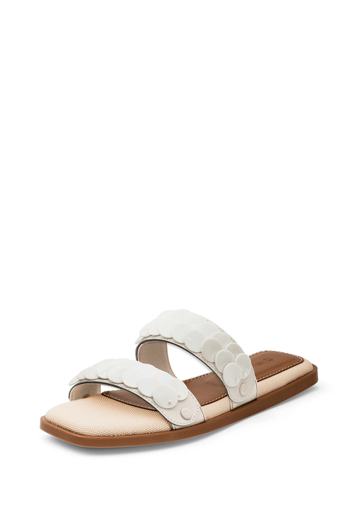 Shiny Plate - Chic Canvas Crema-Cognac