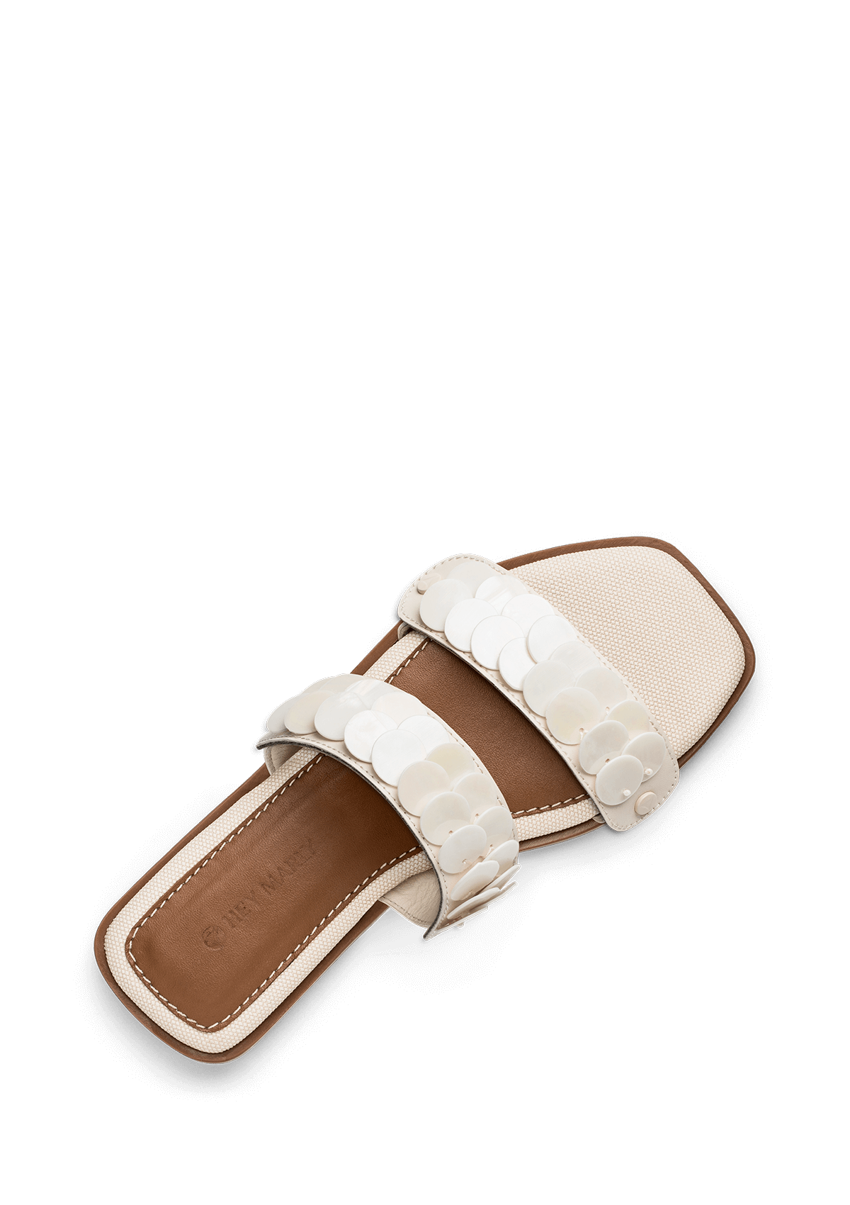 Shiny Plate - Chic Canvas Crema-Cognac