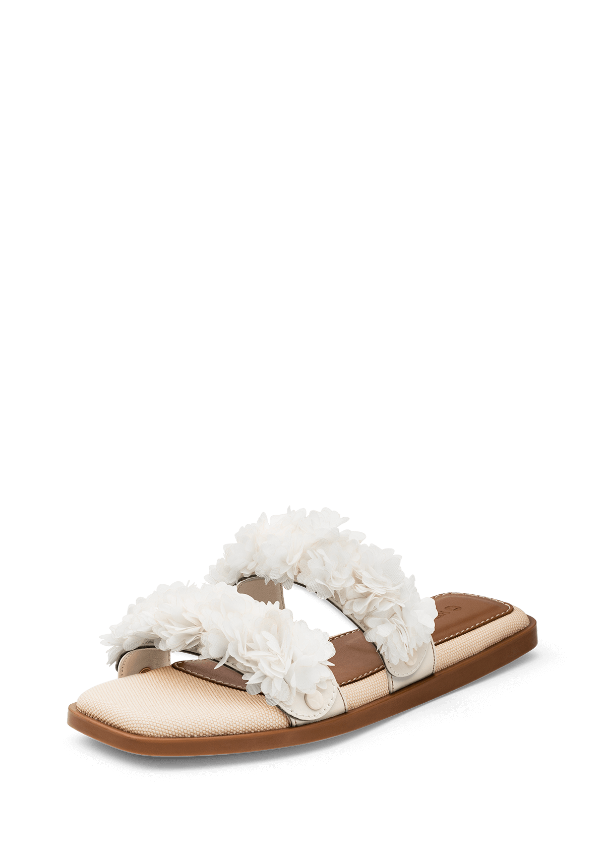 Soft Flower - Chic Canvas Crema-Cognac