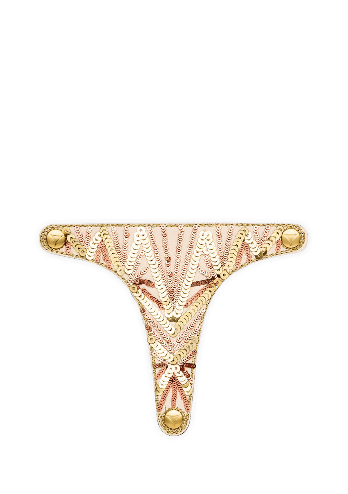 Frontalansicht auf neutralem Hintergrund des Produktes Summer Glam in der Farbe Rose Gold