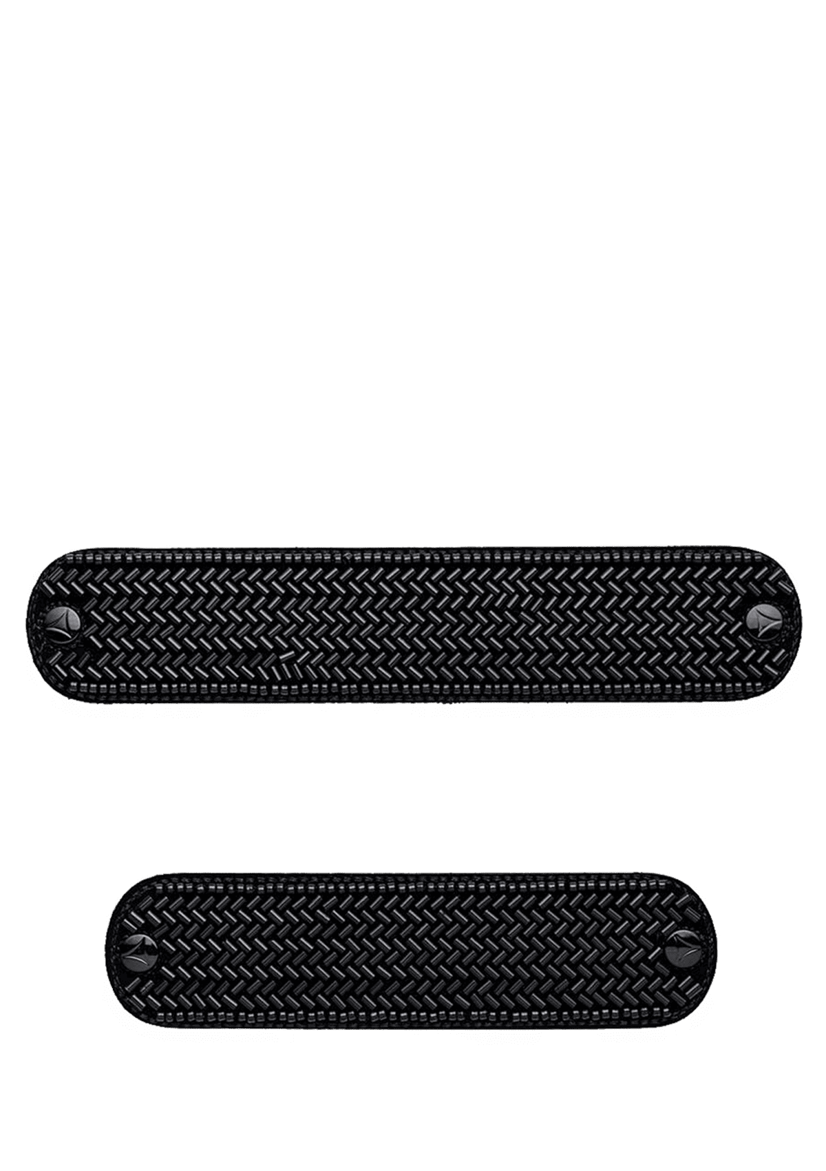 Frontalansicht auf neutralem Hintergrund des Produktes Metallic Beads in der Farbe Black