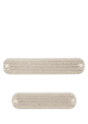 Frontalansicht auf neutralem Hintergrund des Produktes Metallic Beads in der Farbe Crema