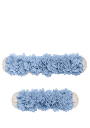 Frontalansicht auf neutralem Hintergrund des Produktes Soft Flower in der Farbe Blue