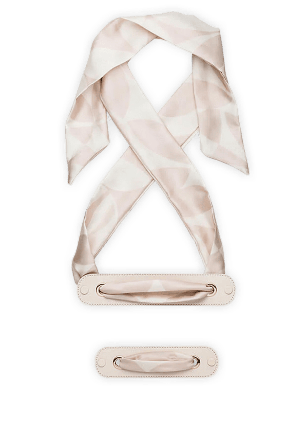Frontalansicht auf neutralem Hintergrund des Produktes Silky Loop in der Farbe Crema