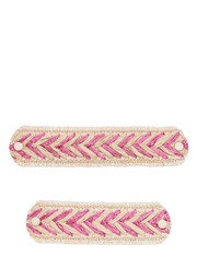 Frontalansicht auf neutralem Hintergrund des Produktes Beach Lines in der Farbe Fuchsia