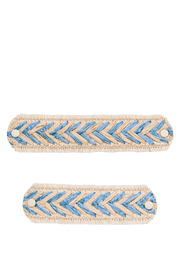 Frontalansicht auf neutralem Hintergrund des Produktes Beach Lines in der Farbe Blue