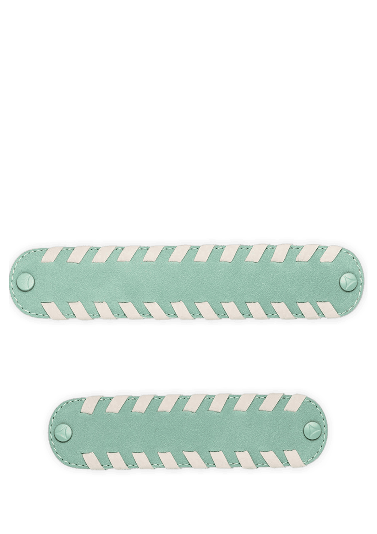 Frontalansicht auf neutralem Hintergrund des Produktes Stitching in der Farbe Desert Sage