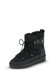 Cozy Lace Up - Black