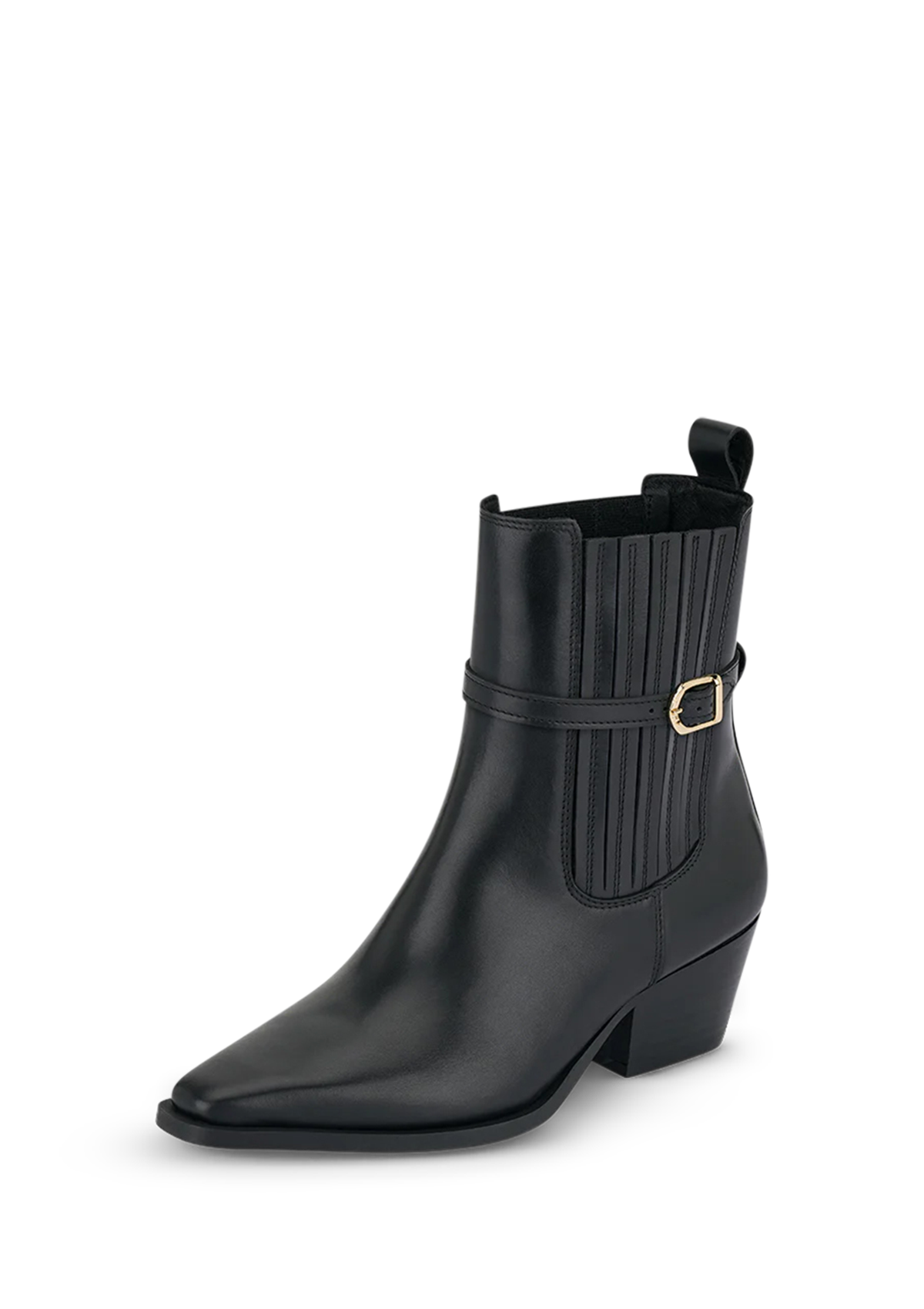 Frontalansicht auf neutralem Hintergrund des Produktes Western Chic in der Farbe Black