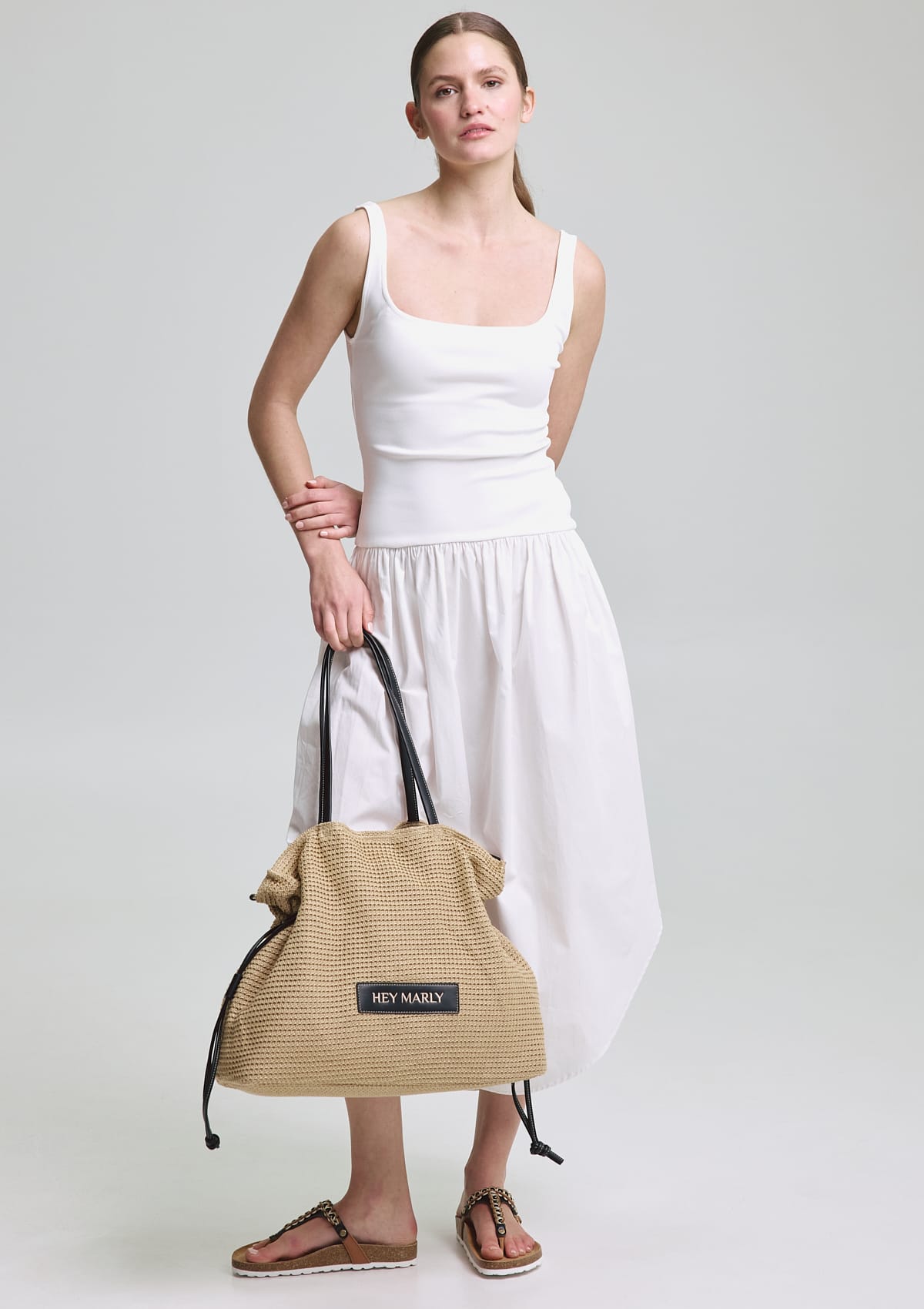 Cool Companion Straw L - Sand-Black