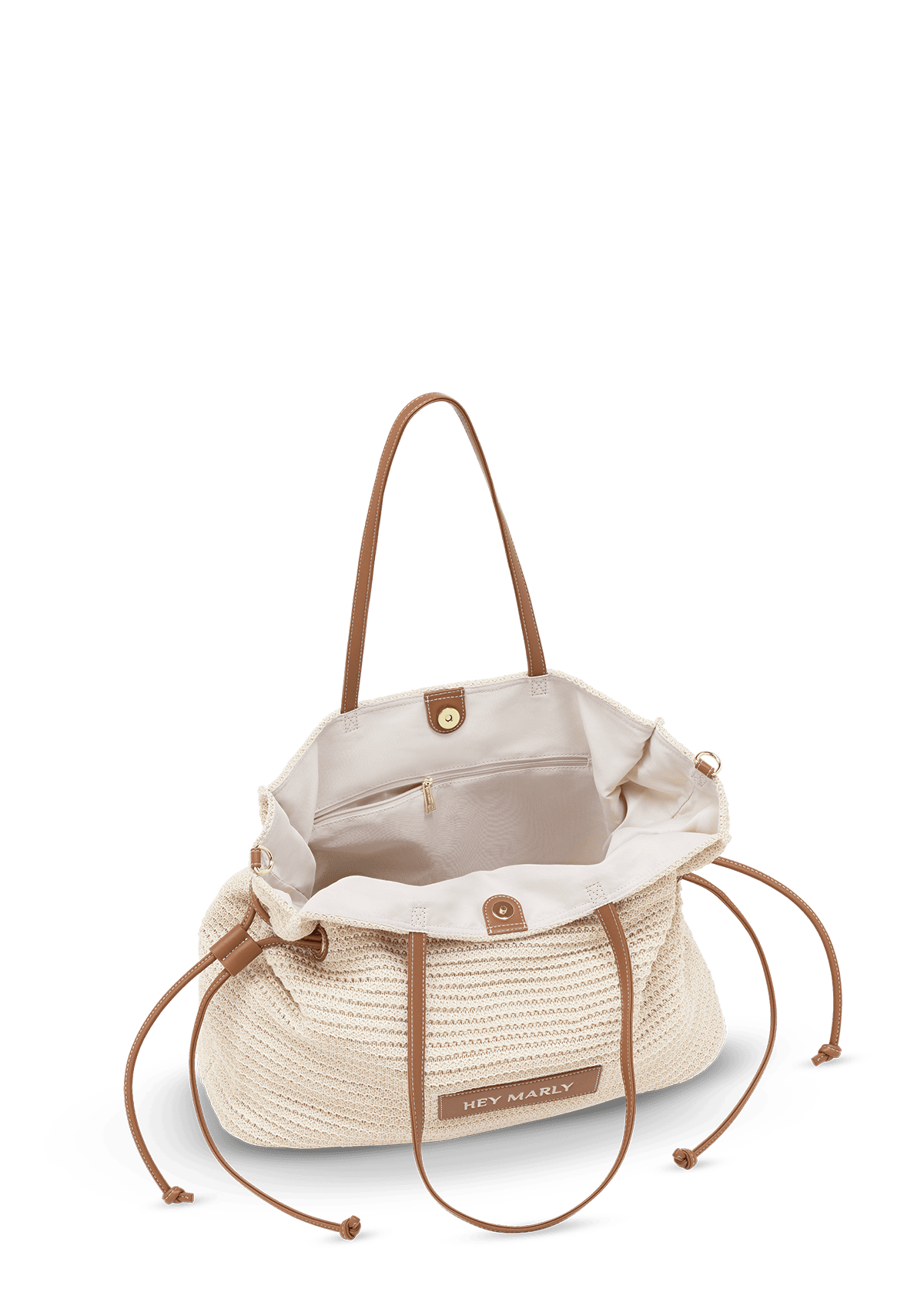 Cool Companion Straw L - Crema-Cognac