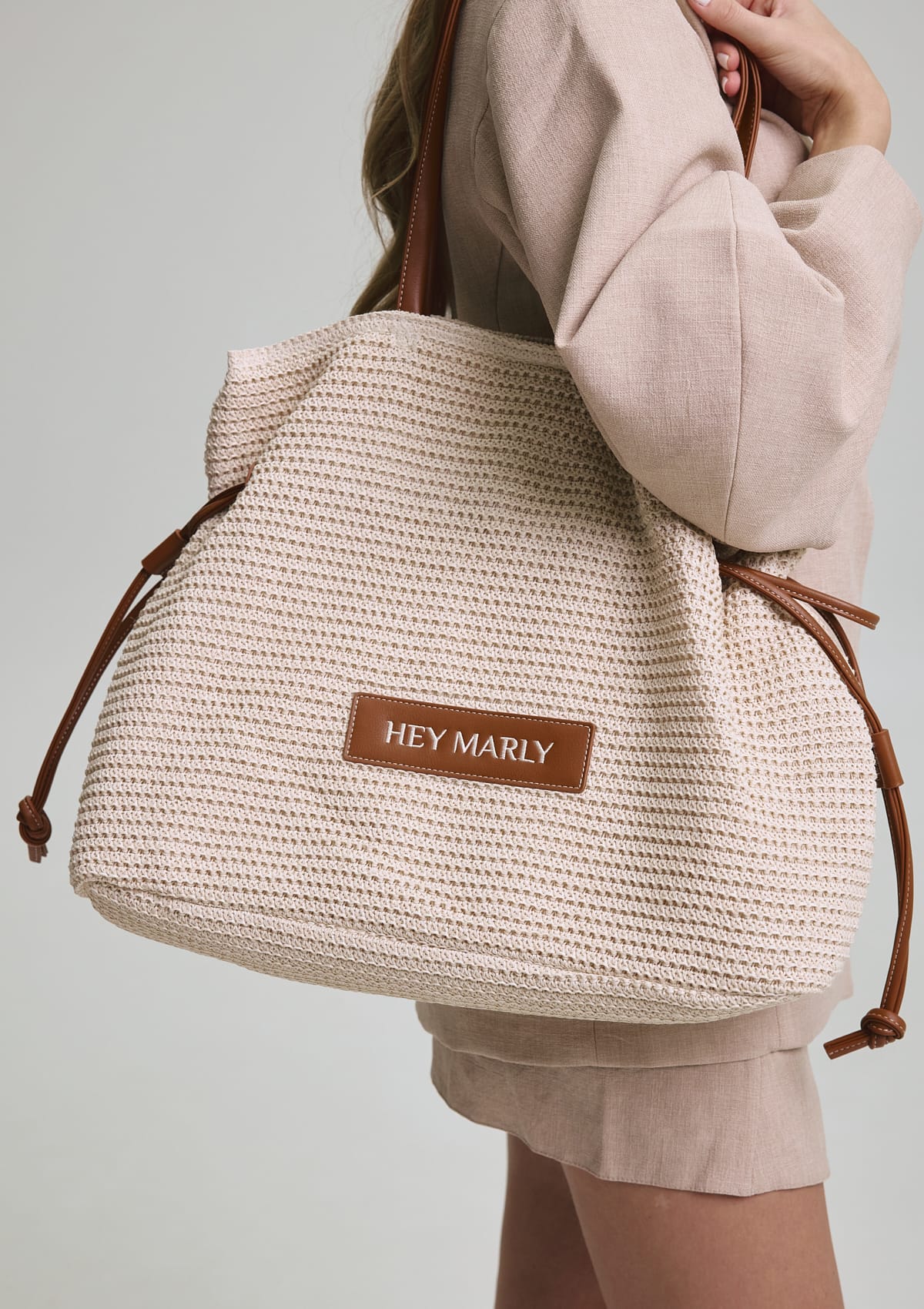 Cool Companion Straw L - Crema-Cognac