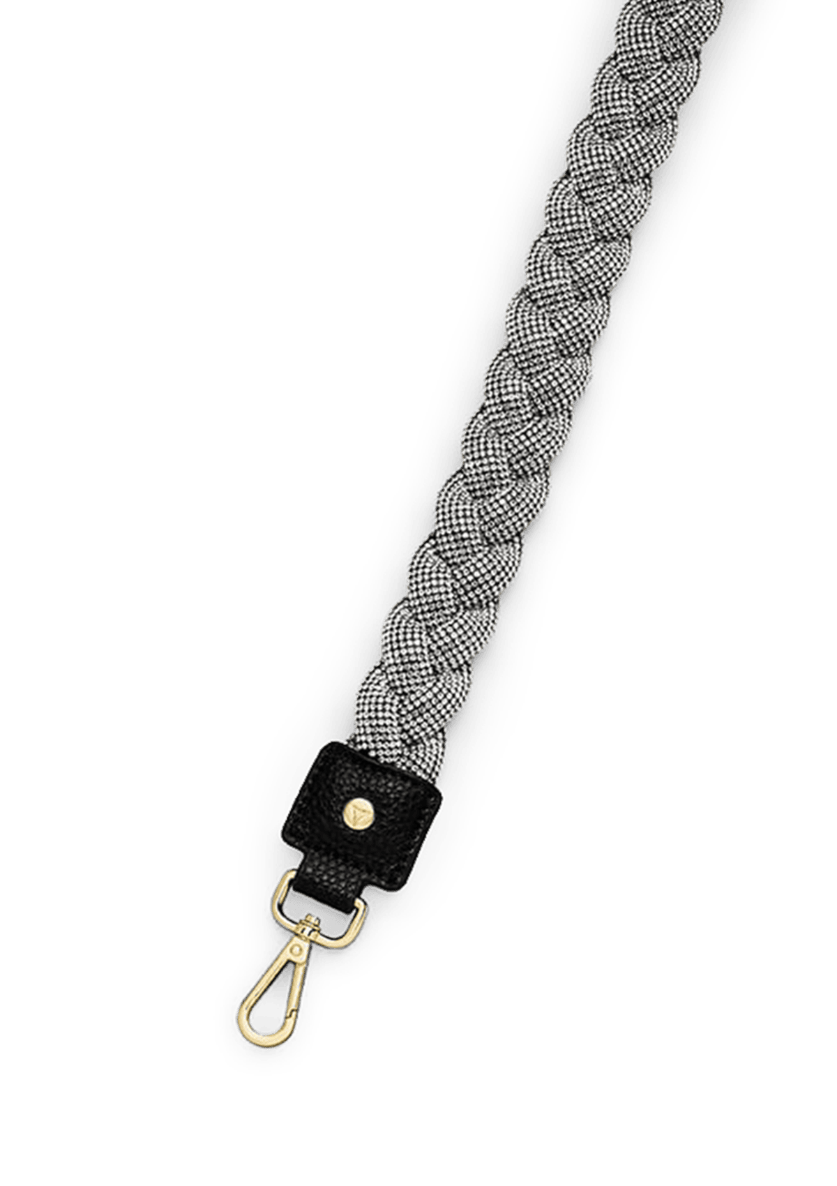 Braided Glitter Strap - Black-Glitter