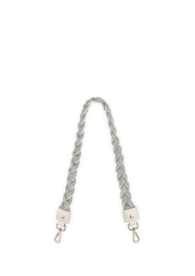 Braided Glitter Strap - Crema-Glitter