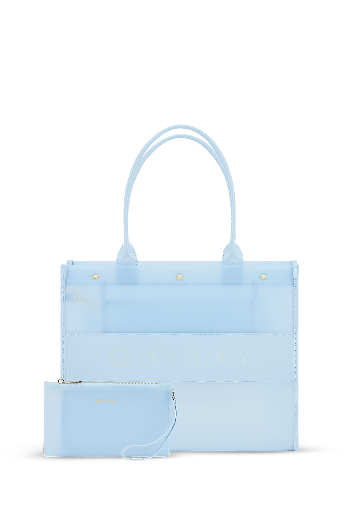 Transparent Signature Bag - Blue Light