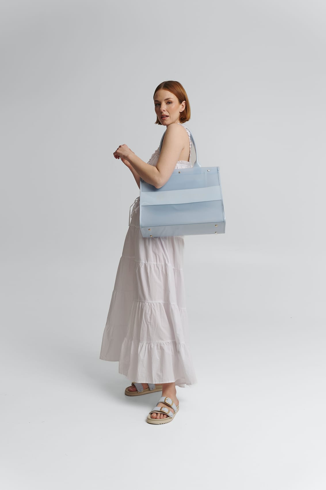 Transparent Signature Bag - Blue Light