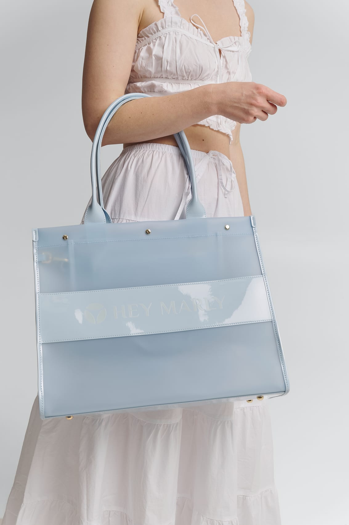 Transparent Signature Bag - Blue Light