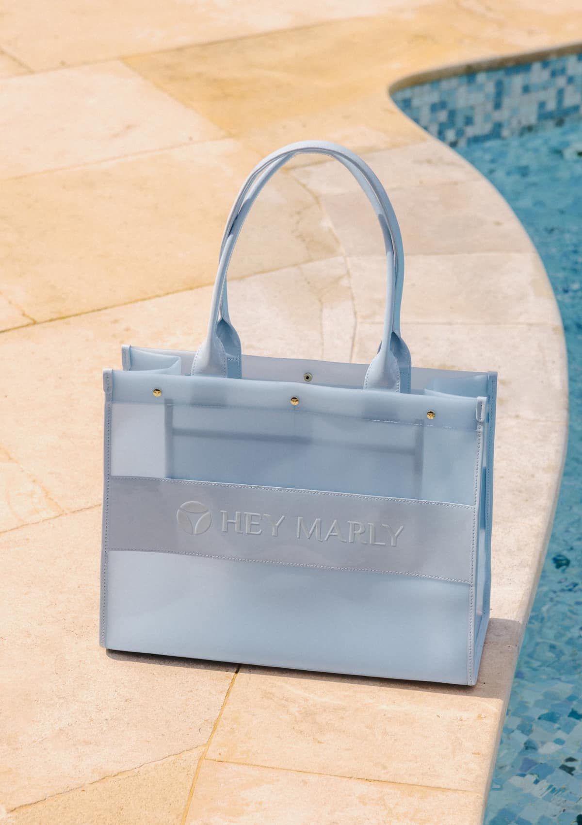 Transparent Signature Bag - Blue Light