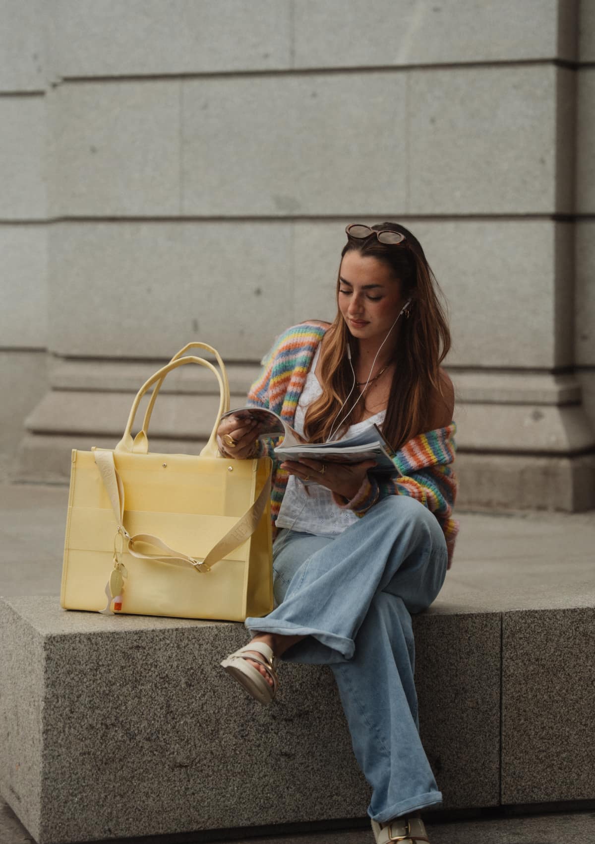 Transparent Signature Bag - Yellow Light