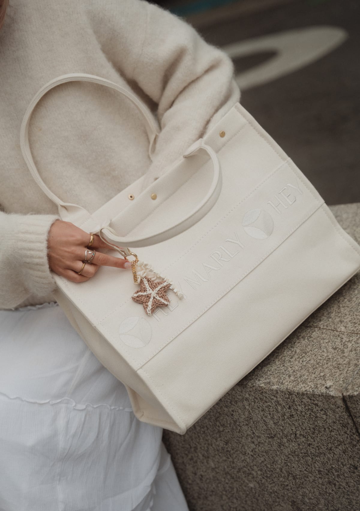 Sea Star Charm - Sand-Crema