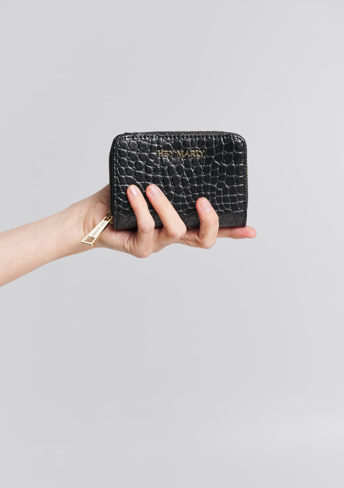 Sleek Petite Croco - Black Croco