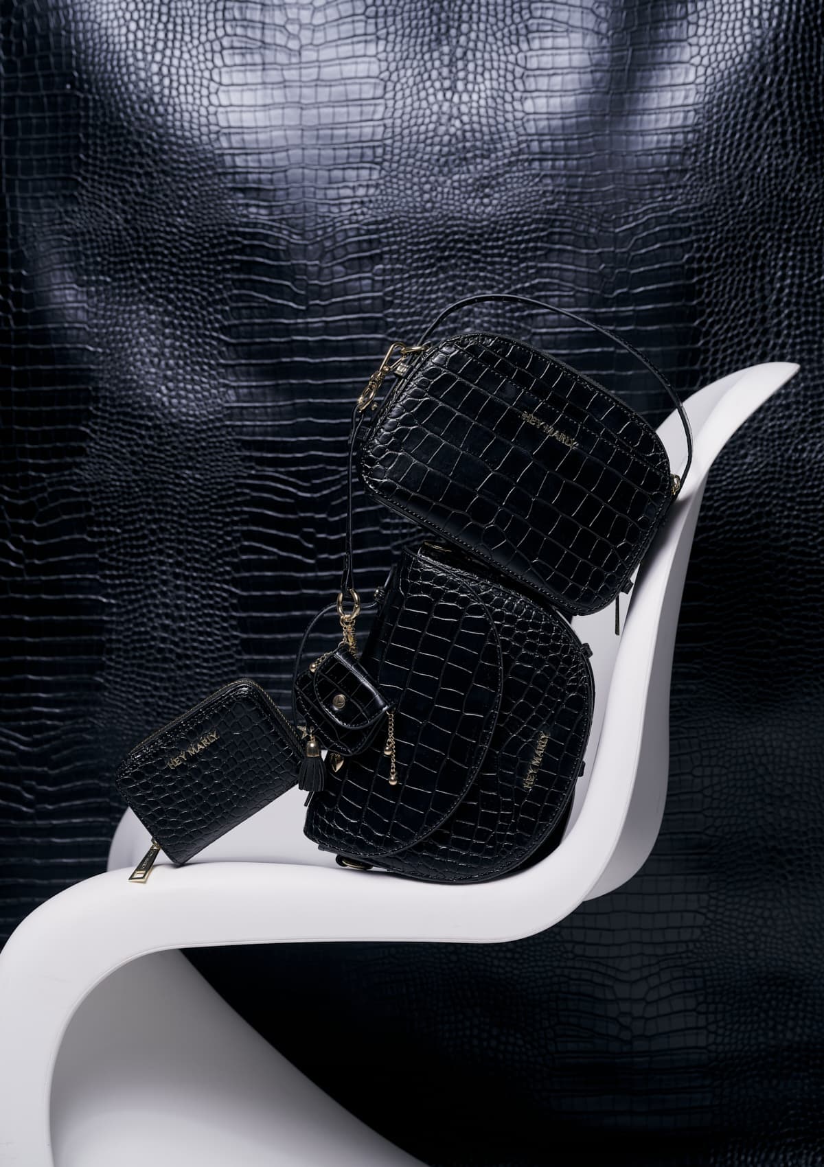 Soul Sister Croco Charm - Black