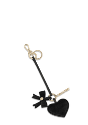 Heart & Bow Charm - Black