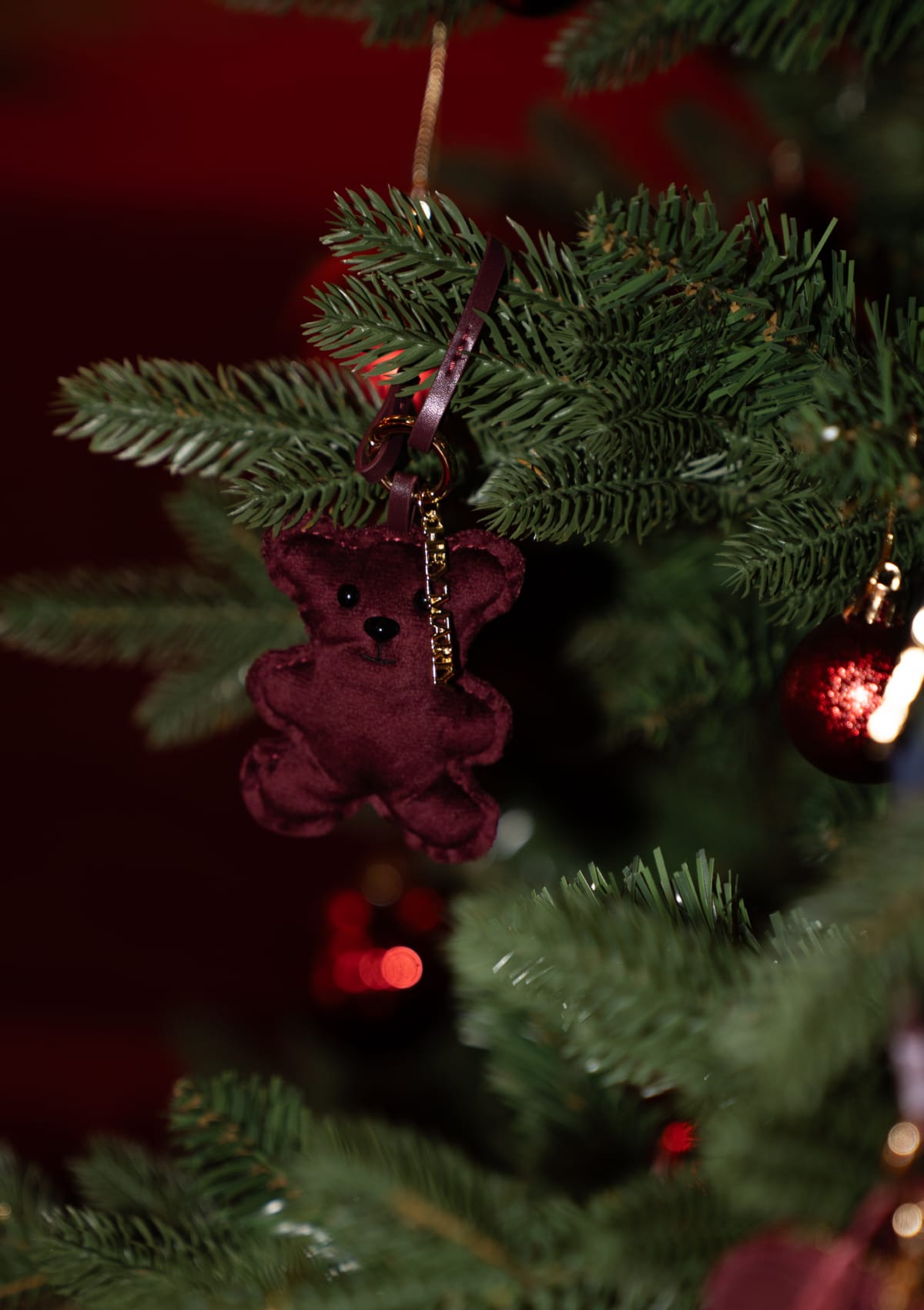 Soft Teddy Charm - Berry