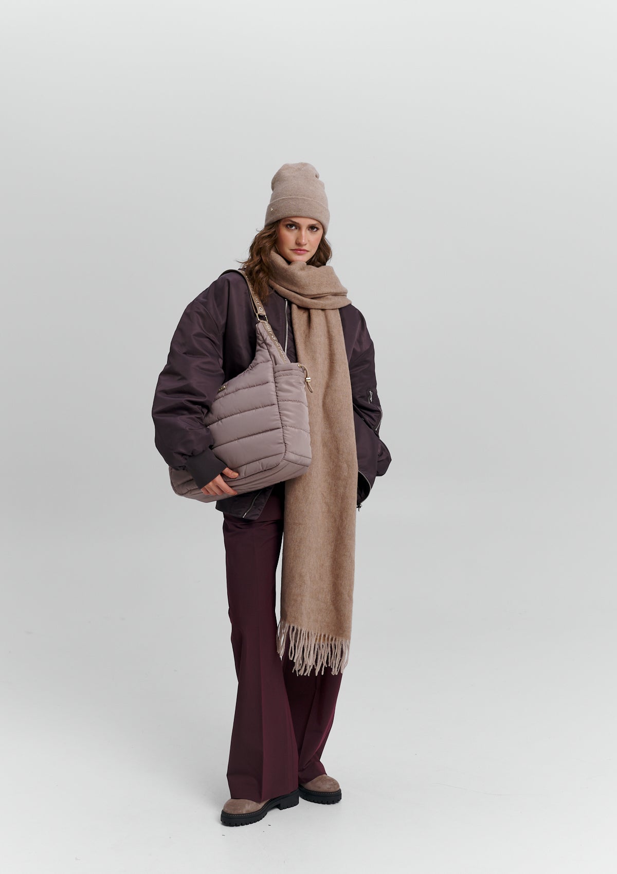 Classic Scarf - Mocha-Sand