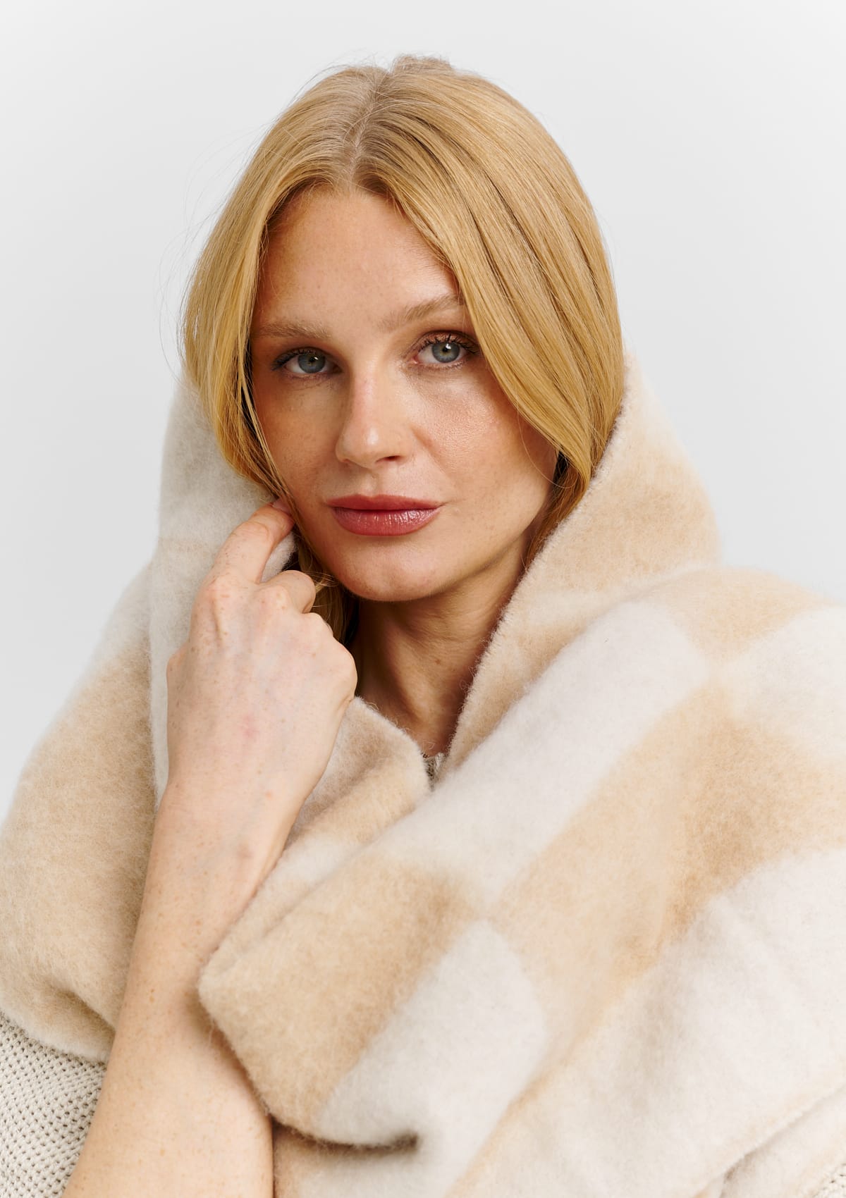 Iconic Scarf - Crema-Sand