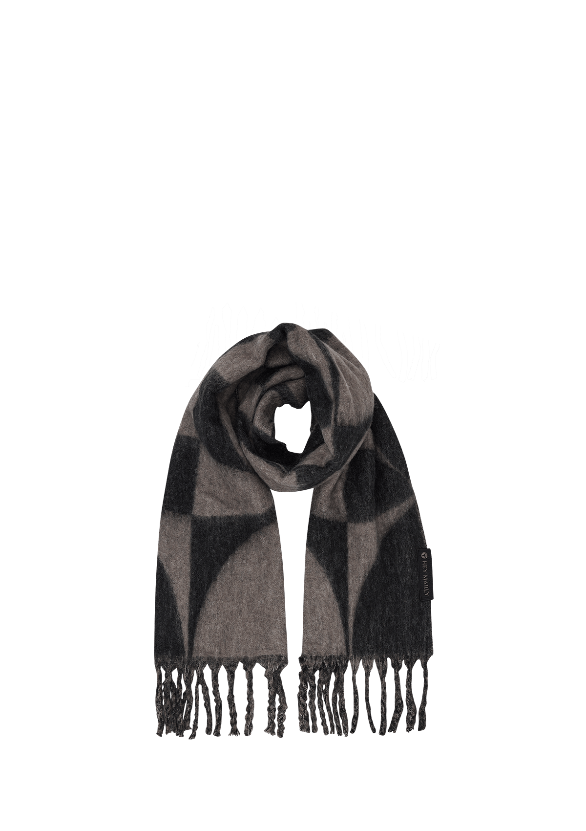 Iconic Scarf - Black-Anthracite