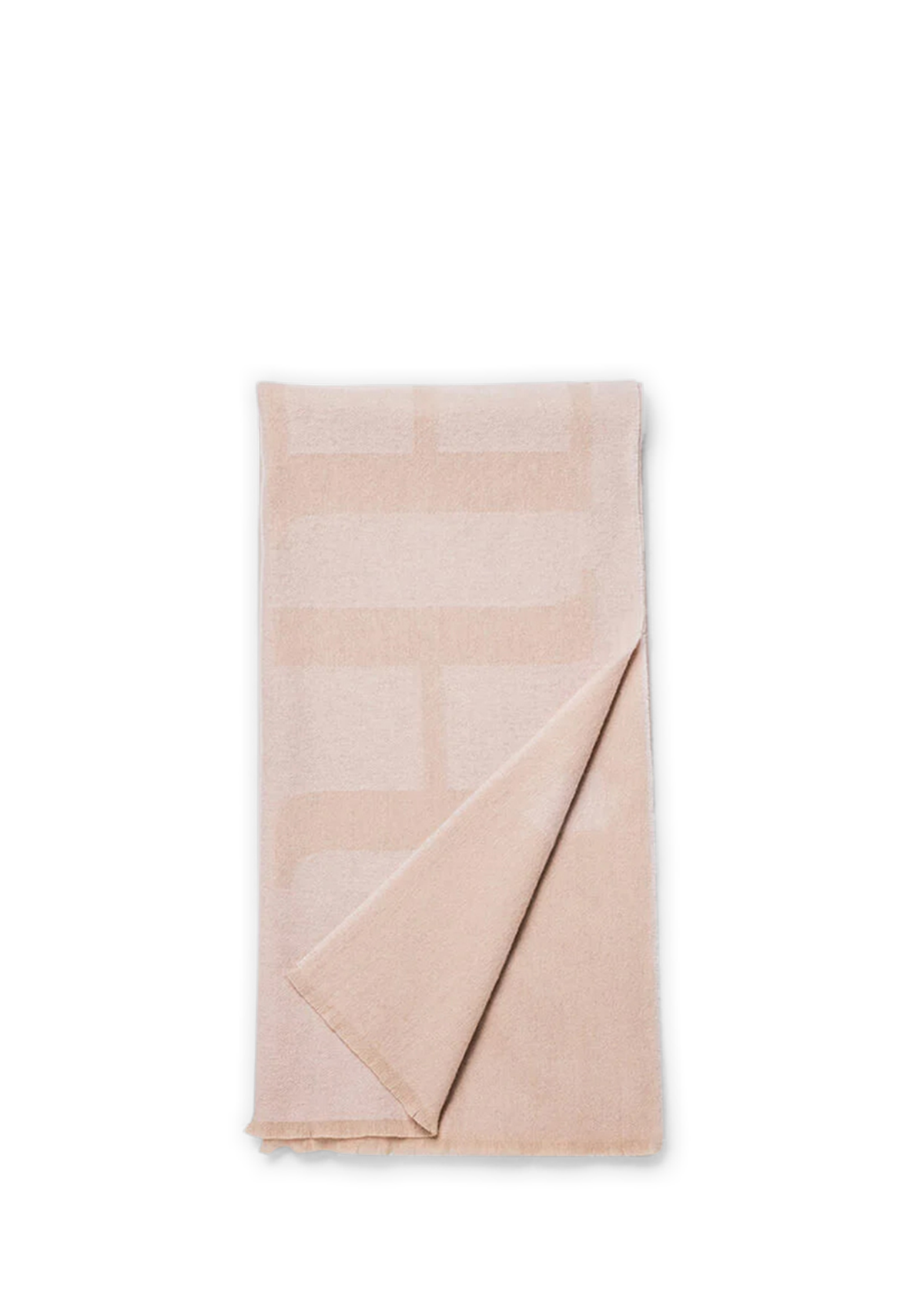 Frontalansicht auf neutralem Hintergrund des Produktes Signature Scarf in der Farbe Rose