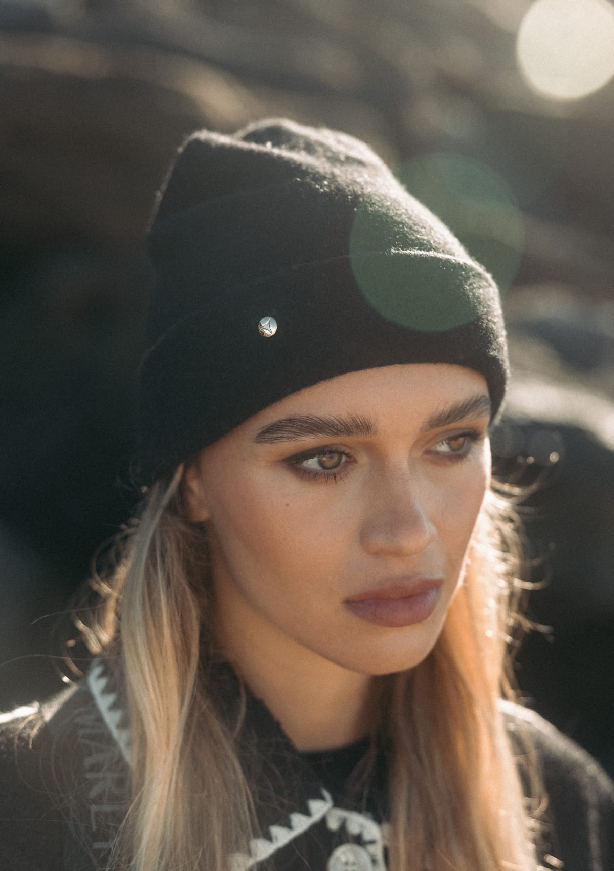 Classic Beanie - Black-Greige