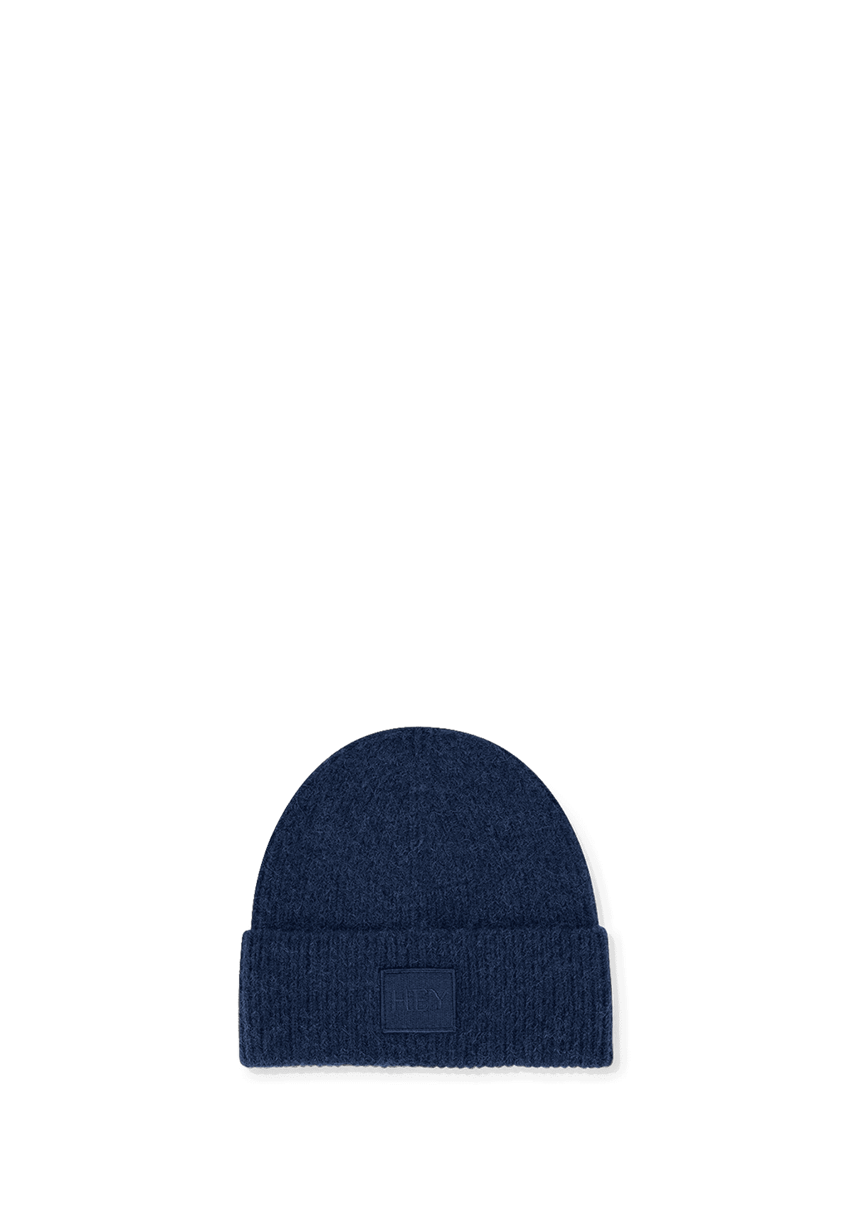 Frontalansicht auf neutralem Hintergrund des Produktes Hey Beanie Kids in der Farbe Blue