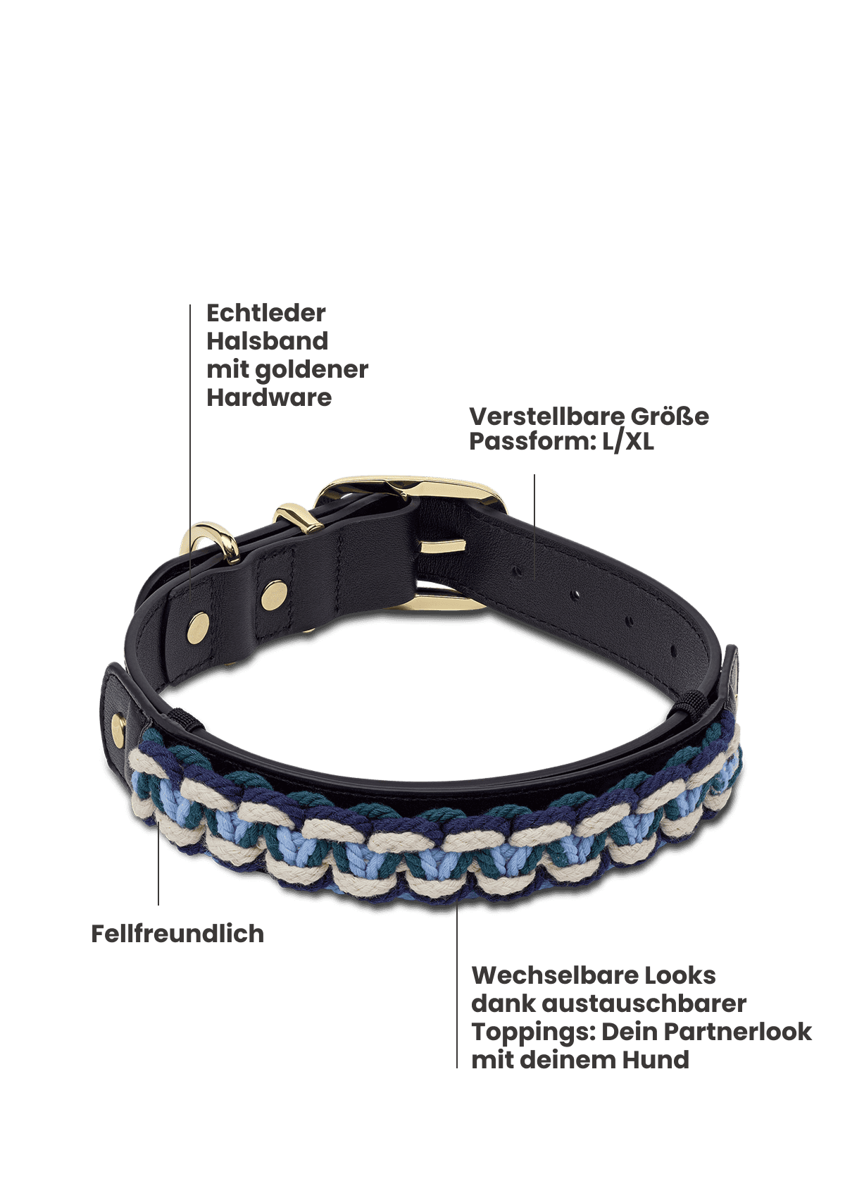 Nautic Vibes - Classic Dog Collar L